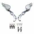Httmt Mt252-001 Ttt002- Chrome Burning Fury Running Mirror Compatible With Cruiser V-star Warrior V-max Virago