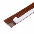 Uxcell 1 Inch 25mm Width 2m Long Weather Stripping Frameless Door Bottom Seal Brown