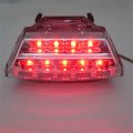 Httmt- Motorcycle Led Tail Brake Light With Turn Signal Compatible Kawasaki 2011-2015 Zx-10r Clear Lens P N Mt392