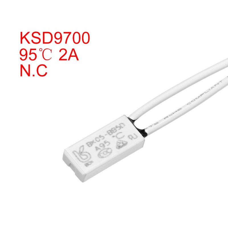Normally Close Temperature Switch 95a N C 2a Thermal Thermostat Control 2pcs