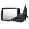 Fo1320270 Factory Style Driver Left Side Mirror Manual Folding Power Adjustment Heated Glass Puddle Lights Compatible With Ford