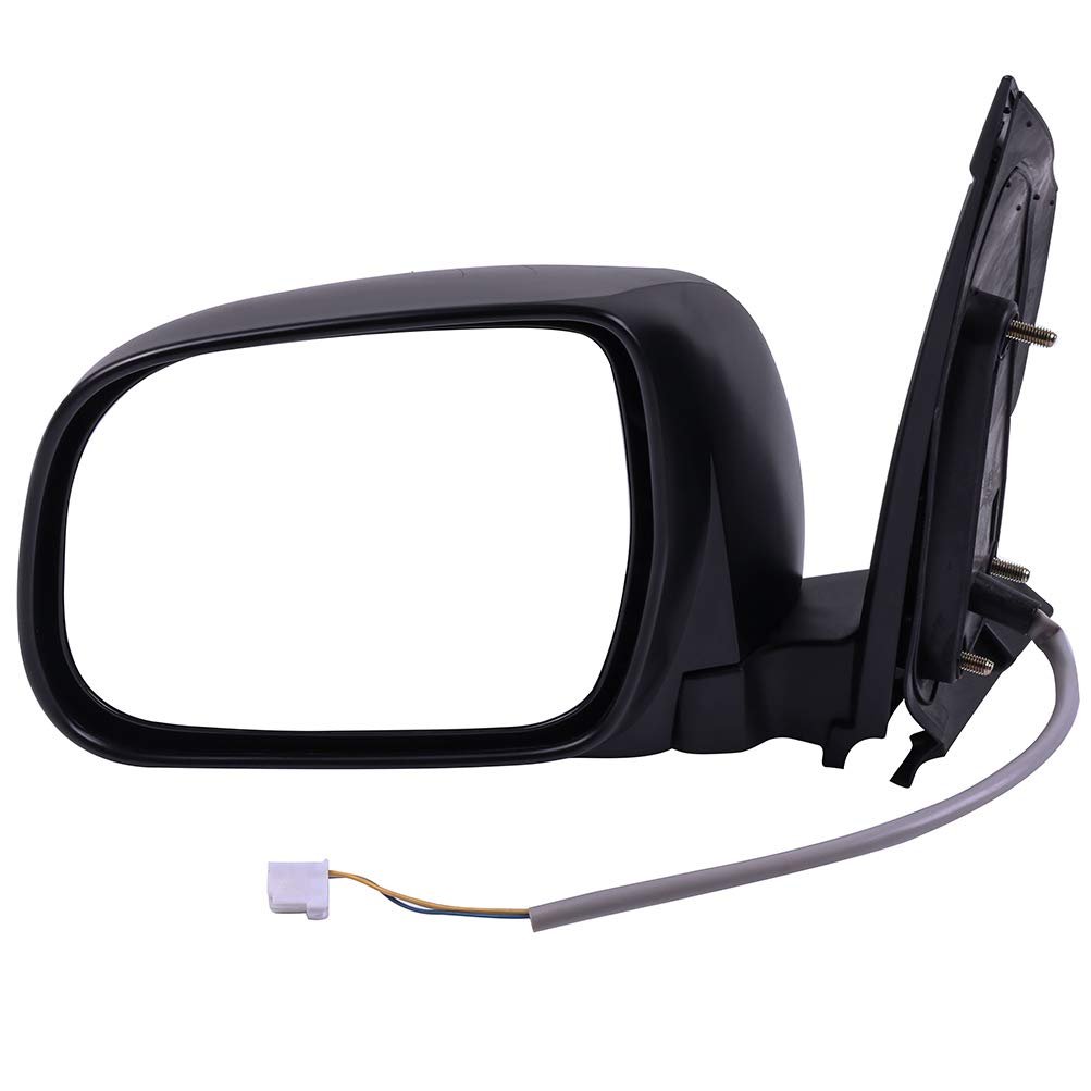 Ocpty Driver Side View Mirror Compatible With 2004-2010 For Toyota Sienna Textured Manual Folding Non-heated Abs
