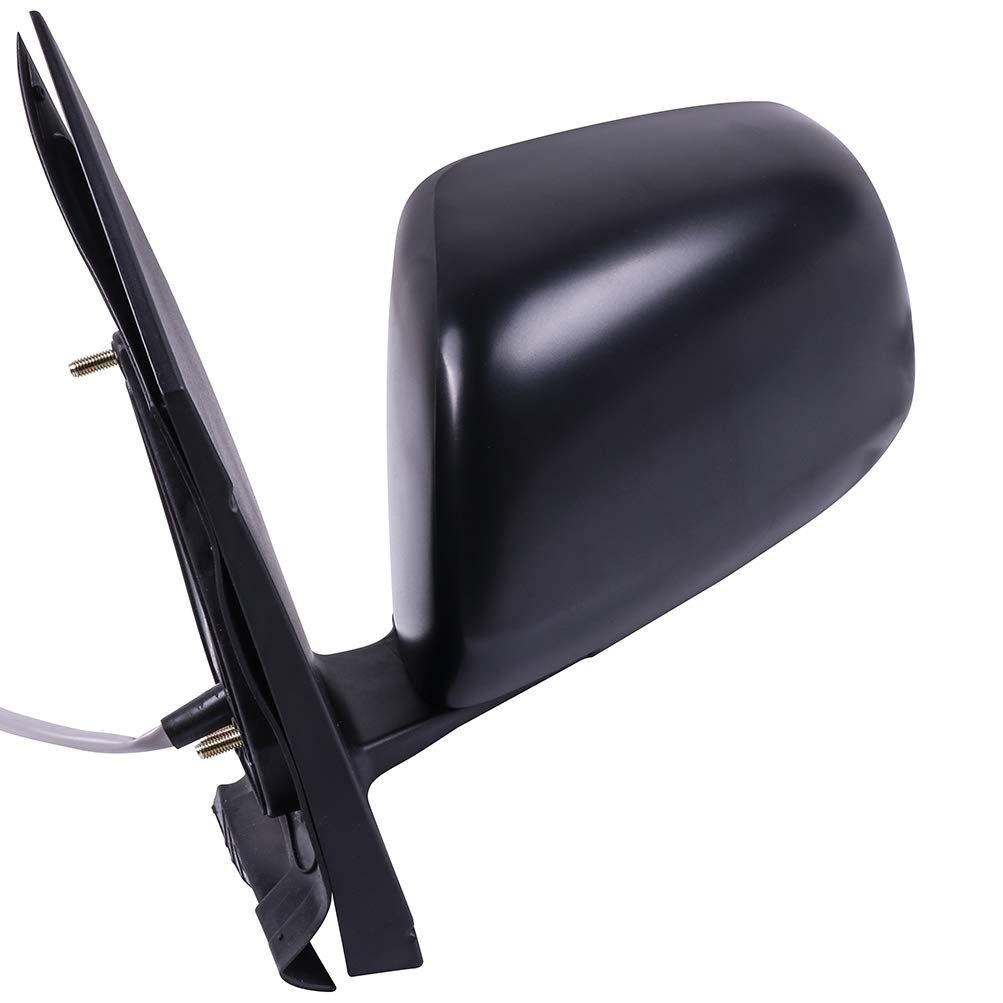 Ocpty Driver Side View Mirror Compatible With 2004-2010 For Toyota Sienna Textured Manual Folding Non-heated Abs