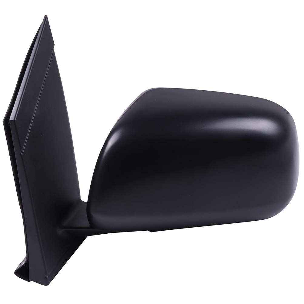 Ocpty Driver Side View Mirror Compatible With 2004-2010 For Toyota Sienna Textured Manual Folding Non-heated Abs