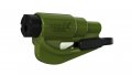 Original Emergency Keychain Car Escape Tool 2 In 1 Seatbelt Cutter And Window Breaker Compact Hammer Army Green 