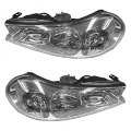 Headlights Headlamps Left Right Pair Set For 98-00 Ford Contour 