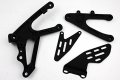 Hongk- Black Front Rider Foot Pegs Bracket Compatible With Yzf-r1 Yzf R1 2007 2008 B01c0su4dc