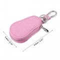 Uxcell 3 31 X2 13 Universal Car Key Fob Case Remote Covers Shell Holder Ring Zipper Bag Protector Wallet Keychain With Keyring