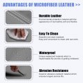 X Autohaux Car Center Console Lid Armrest Seat Box Cover Protector Replacement Microfiber Leather For Honda Pilot 2009-2015