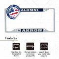 University Of Akron Metal License Plate Frame And Sticker For Front Or Back Car Officially Licensed Sticker Combo Alumni
