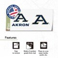 University Of Akron Metal License Plate Frame And Sticker For Front Or Back Car Officially Licensed Sticker Combo Alumni
