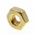 Prime-line Machine Screw Hex Nuts 8-32 Solid Brass 50 Pack 