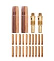 Mig Gun Kit For Lincoln Tweco 200-400a 23-50 1 2 Nozzle 52fn Tips 030 035 045