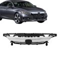 Front Bumper Upper Grille And Grill Chrome Trim Replacement For Accord 2021 2022 2023 