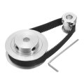Gt-2 Synchronous Wheel 20 60 Teeth 6 35mm Bore Aluminum Alloy Timing Pulley With 1pcs Length 200mm Width 10mm Belt For 3d 