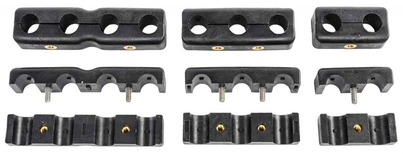 Spark Plug Wire Separators Black For 8 0mm And 5mm Wires Includes Stainless Hardware Hex Key Set Of 6