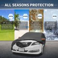 Car Cover Outdoor Waterproof Sun Rain Snow Hail Protection With Left Side Door Zipper Aluminum Film For Acura Tlx