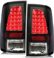Hecasa Led Tail Lights Compatible With 2009-2018 Dodge Ram 1500 2010-2018 2500 3500 Accessories Taillights Rear Brake Lamp Pair