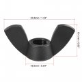 Uxcell M8 Wing Nuts Nylon Butterfly Nut Hand Twist Tighten Fasteners Black 12pcs