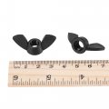 Uxcell M8 Wing Nuts Nylon Butterfly Nut Hand Twist Tighten Fasteners Black 12pcs