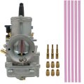 Carburetor Kit 13200-36f20 For Ktm38 Yamaha Yz125 Yz250 38mm Golden Chrome Finish 