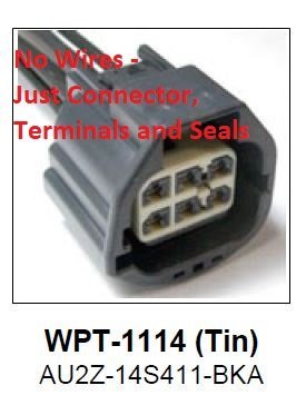 Connector Terminals And Seals For Wpt-1114 Au2z-14s411-bka 16-14 Awg Wire Crimp Kit