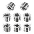 8 Pcs 316 Stainless Steel Reducing Nut M8x1 25 Male To M5x0 8 Female 5mm Length Thread Repair Insert Nuts For Industrial 