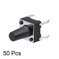 Uxcell 6x6x9 5mm Panel Mini Micro Small Pcb Momentary Tactile Tact Push Button Switch Dip 50pcs