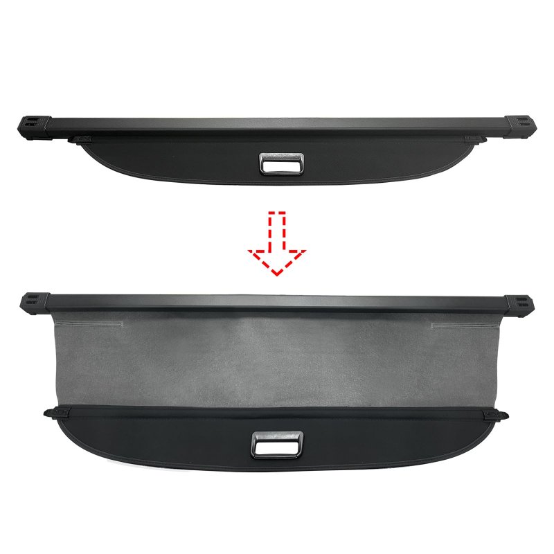 Carbhub Trunk Cargo Cover Fit For Nissan X-trail Rogue Sv S Sl Black 2021 2022 2023 Retractable Luggage Security Shielding