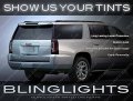 Blinglights Compatible Tinted Tail Light Protective Film Covers For Chevrolet Suburban All Years
