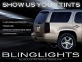 Blinglights Compatible Tinted Tail Light Protective Film Covers For Chevrolet Suburban All Years