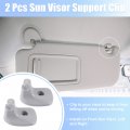 X Autohaux 2pcs Sun Visor Support Clip Retainer 1gw25dx9aa For Dodge Avenger 2011-2014 Chrysler 200 Holder Bracket Hanger