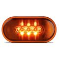 Partsam Trailer Clearance Or Side Marker Light Led 10 Diodes Amber Lens Black Base- 4 Inch