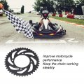 Tissting 41 Tooth Rear Sprocket 420 Chains 4 Holes Black Steel Chain For Diy Go Kart Atv Light Motorcycle