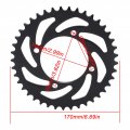 Tissting 41 Tooth Rear Sprocket 420 Chains 4 Holes Black Steel Chain For Diy Go Kart Atv Light Motorcycle