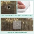 Uxcell Window Screen Repair Kit 10pcs Gray Fiberglass Tape Mesh Adhesive Patch For Or Doors 4 X 10cm X