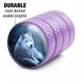 White Wolf Moon Valve Stem Caps For Tire Rim Wheel Aluminum Purple