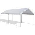 10x20 Ft Canopy Replacement White Cover Top Roof Tarp Shade Car For Motorcycle Boat Jetski Or Trade Show 