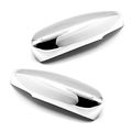 Sizver Chrome Mirror Covers For 2015-2017 Chrysler 200 Top Half With Signal 