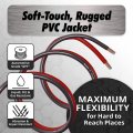 Installgear 4 Gauge Wire Awg Ofc Pure Copper Power Ground Cable 25ft Red True Spec Soft Touch Welding Battery Automotive Car