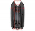 The Peanut Classic Style Gas Tank Black Motorcycle Fuel 1 6 Gallon 6l