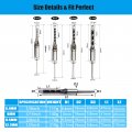 Woodworking Square Hole Drill Bits Hss Mortise Bit Wood Mortising Chisel Set Woodworker Saw Power Tool Kits 1 2 Inch 4 5 16 3 8