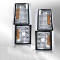 Corner Light For 1994-2000 Chevy Ck C10 1500 2500 3500 2wd I Only Composite Headlight Modelsi Signal Side Marker Lamps Smoky 