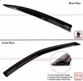 Premium 3d Wavy Sport Black Window Visor Rain Guard Deflector Compatible For 2013-2021 Lexus Gs200t Gs300 Gs350 Gs450 Gs F