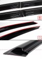 Premium 3d Wavy Sport Black Window Visor Rain Guard Deflector Compatible For 2013-2021 Lexus Gs200t Gs300 Gs350 Gs450 Gs F