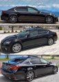 Premium 3d Wavy Sport Black Window Visor Rain Guard Deflector Compatible For 2013-2021 Lexus Gs200t Gs300 Gs350 Gs450 Gs F