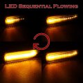 Eparts Smoked Lens Sequential Amber Led Fender Side Marker Light Turn Signal Lamp Assembly Replacement For 2017 2020 Mini