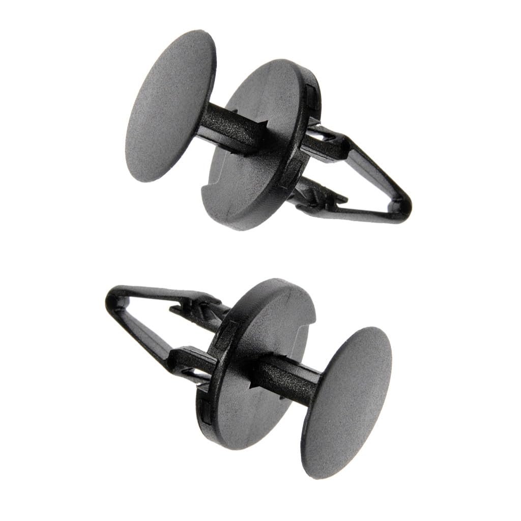 Multi Purpose Bumper Push Rivet Retainers For Chevy Camaro 20 To 2018 Nylon Black Fasteners 0 63 In Face Diameter 0 35 Hole