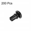 Uxcell Push Clips Rivets 3mm X 4 6mm Pcb Circuit Panel Nylon Fasteners Black 200 Pcs