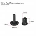 Uxcell Push Clips Rivets 3mm X 4 6mm Pcb Circuit Panel Nylon Fasteners Black 200 Pcs
